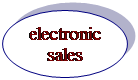 Овал: electronic&#13;&#10;sales&#13;&#10;