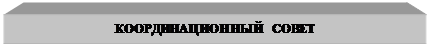 Подпись: КООРДИНАЦИОННЫЙ СОВЕТ